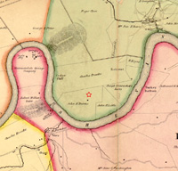 1852 Jefferson county map showing Mt. Hammond tract